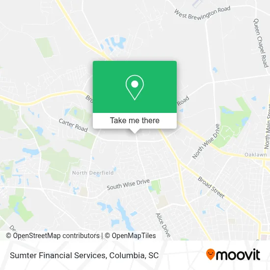 Sumter Financial Services map
