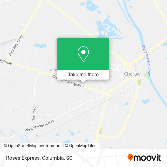 Roses Express map