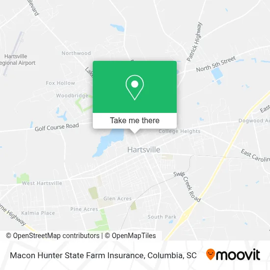 Macon Hunter State Farm Insurance map