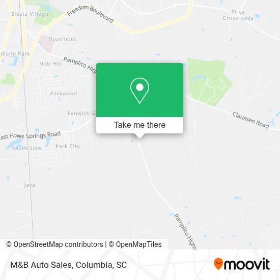 M&B Auto Sales map