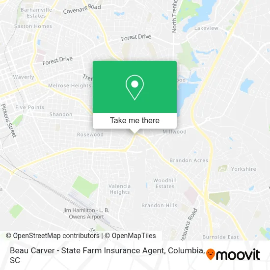 Beau Carver - State Farm Insurance Agent map