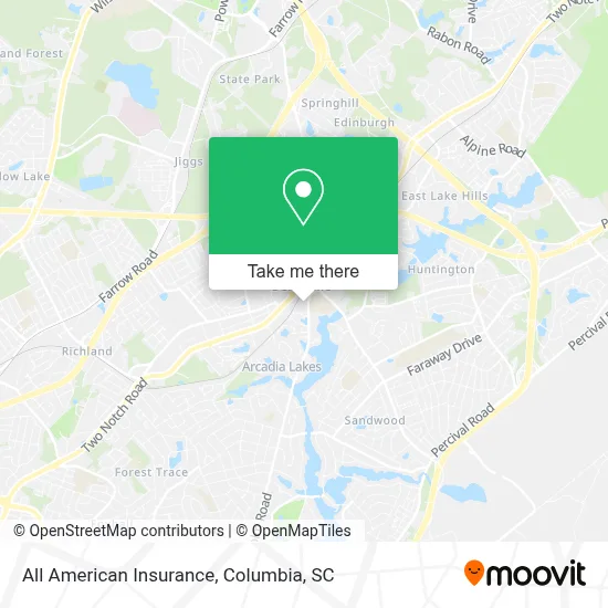 All American Insurance map