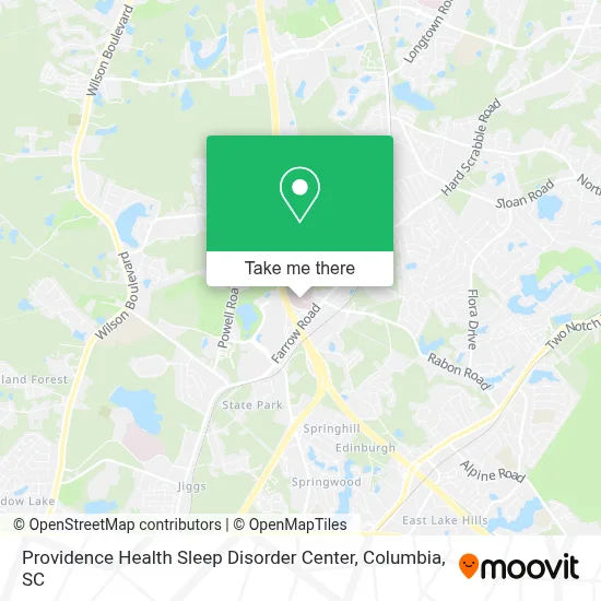 Providence Health Sleep Disorder Center map
