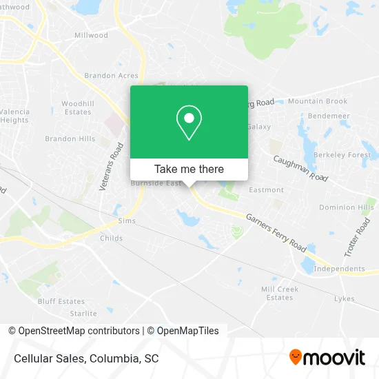 Cellular Sales map