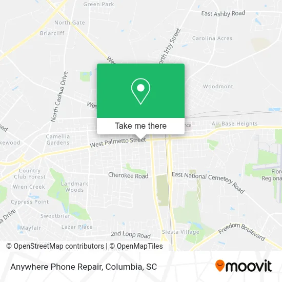 Anywhere Phone Repair map