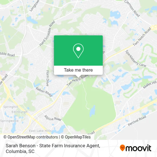 Sarah Benson - State Farm Insurance Agent map