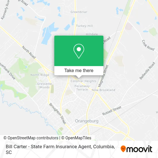 Bill Carter - State Farm Insurance Agent map