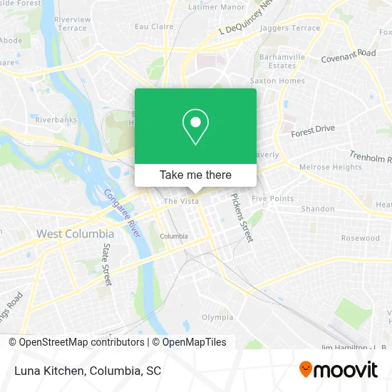 Luna Kitchen map