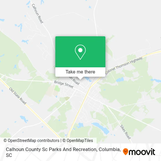 Calhoun County Sc Parks And Recreation map