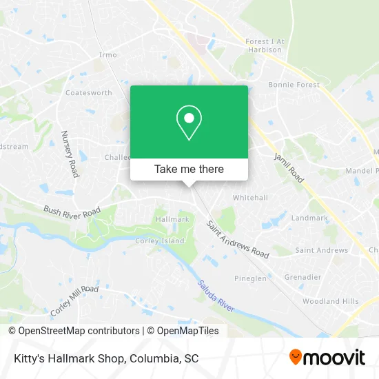 Kitty's Hallmark Shop map