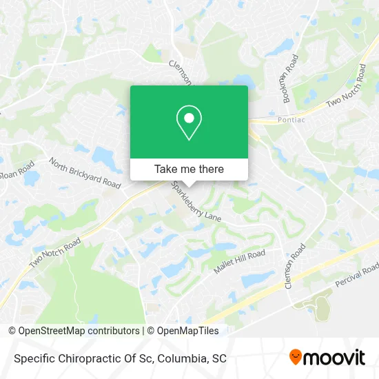 Specific Chiropractic Of Sc map