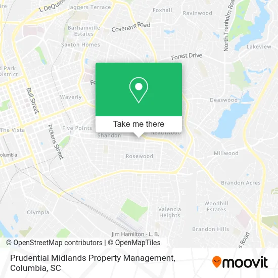 Prudential Midlands Property Management map
