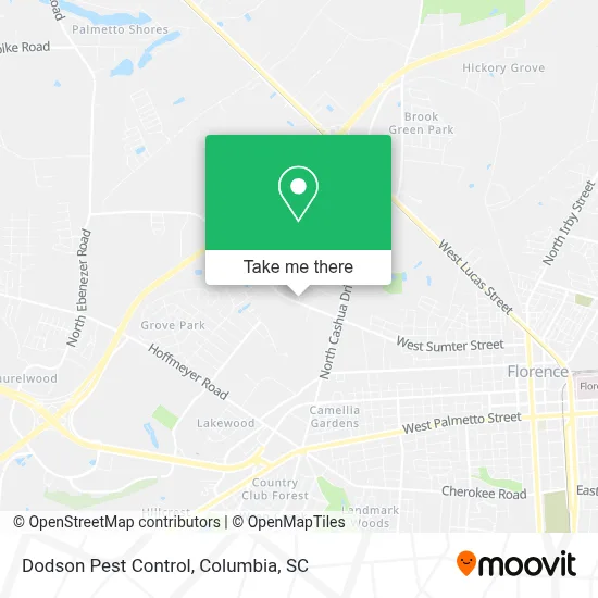 Dodson Pest Control map