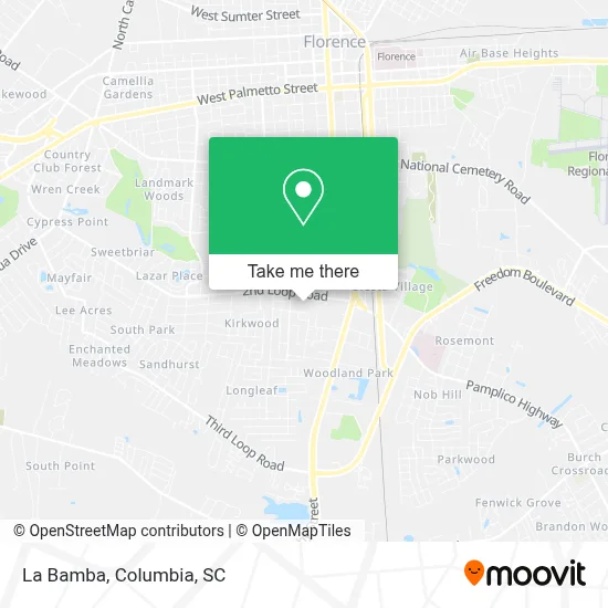 La Bamba map