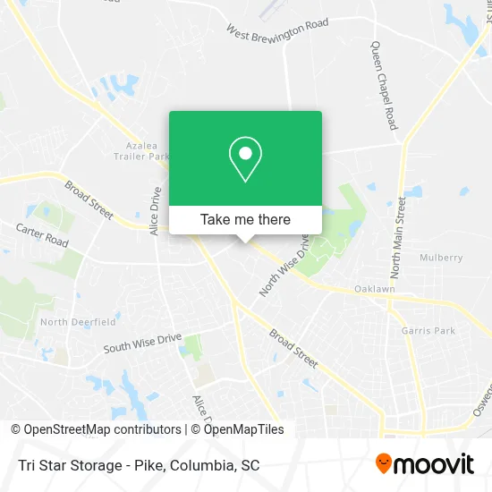 Tri Star Storage - Pike map