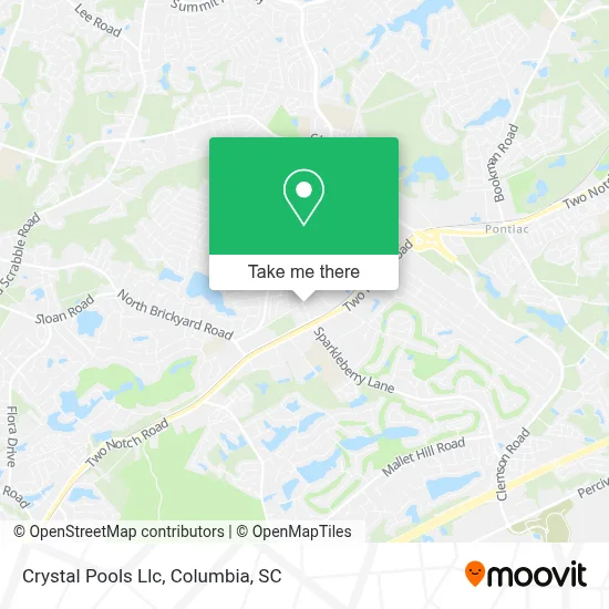 Crystal Pools Llc map