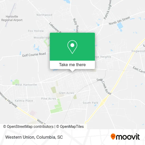 Western Union map