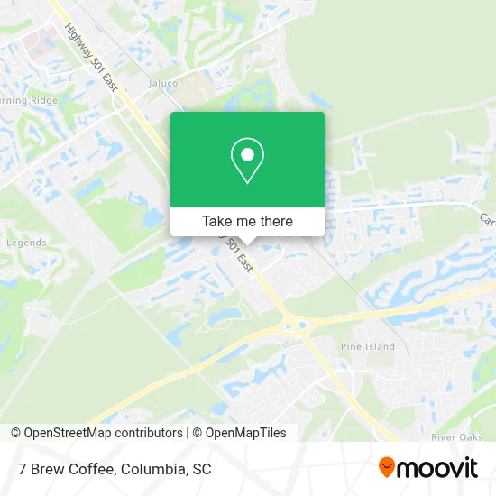 7 Brew Coffee map