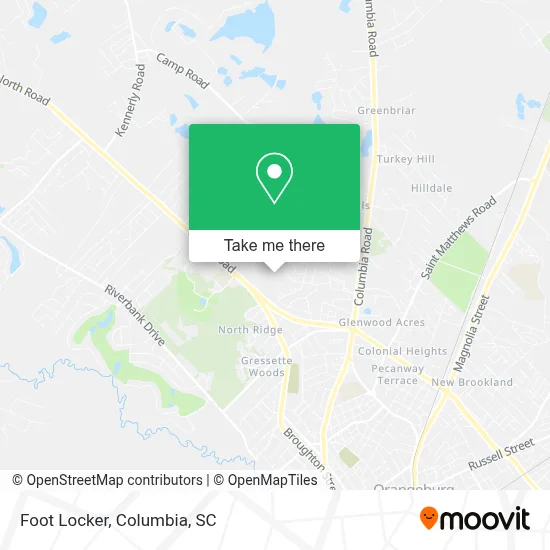 Foot Locker map