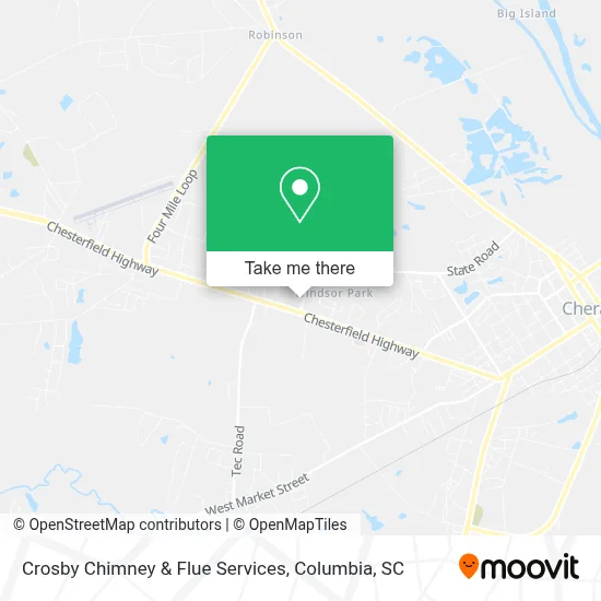 Crosby Chimney & Flue Services map