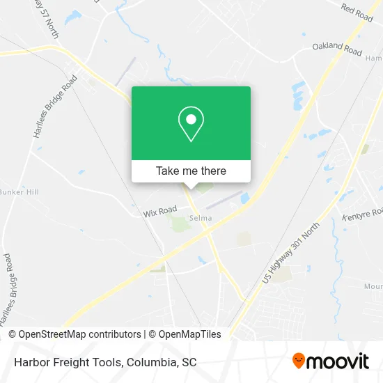Harbor Freight Tools map