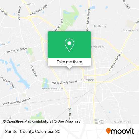 Sumter County map