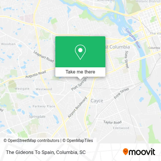 The Gideons To Spain map