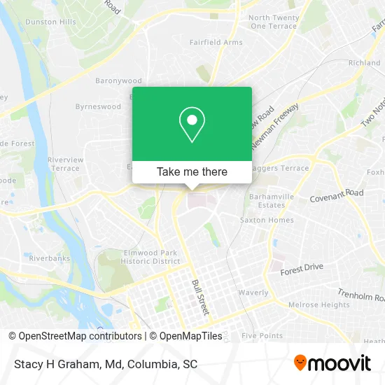 Stacy H Graham, Md map