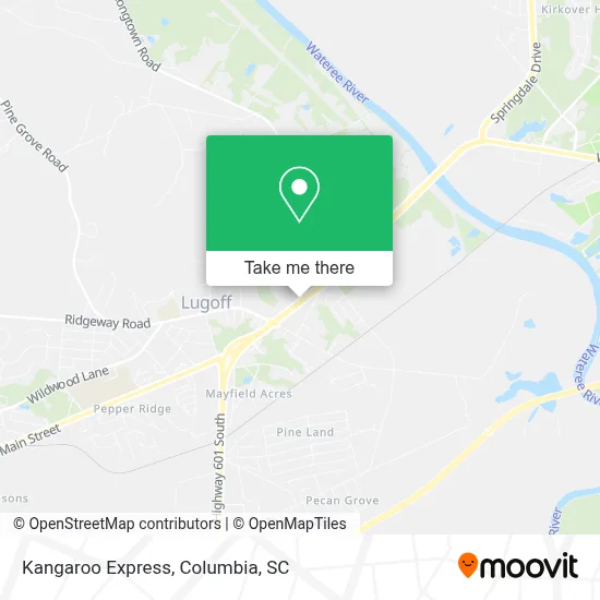 Kangaroo Express map