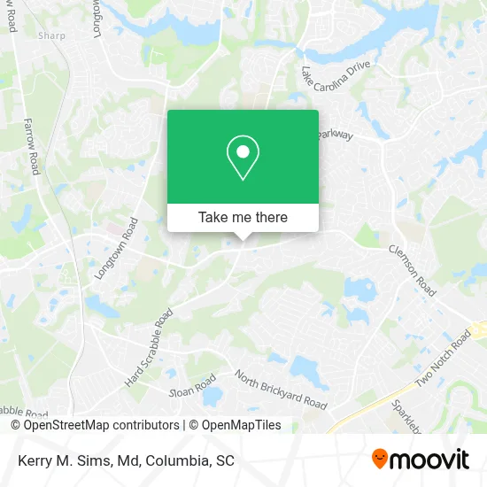 Kerry M. Sims, Md map