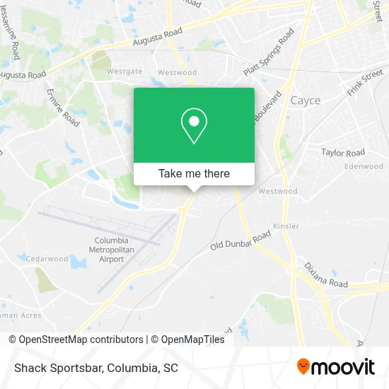 Shack Sportsbar map