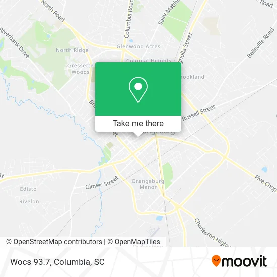 Wocs 93.7 map