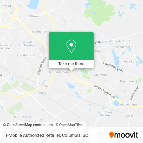 T-Mobile Authorized Retailer map
