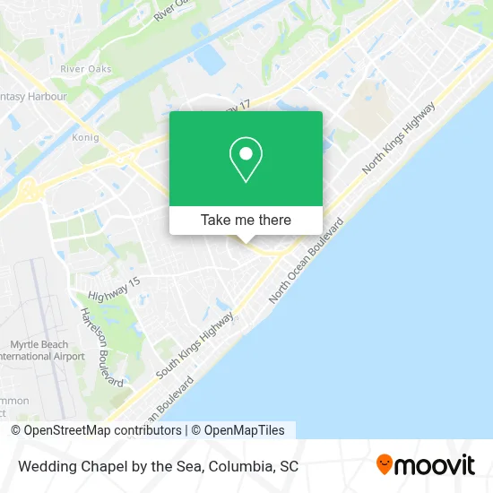 Wedding Chapel by the Sea map