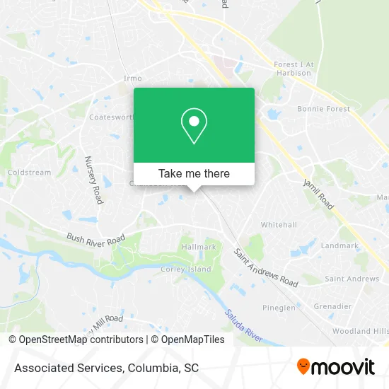 Associated Services map
