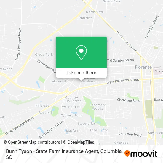 Bunn Tyson - State Farm Insurance Agent map