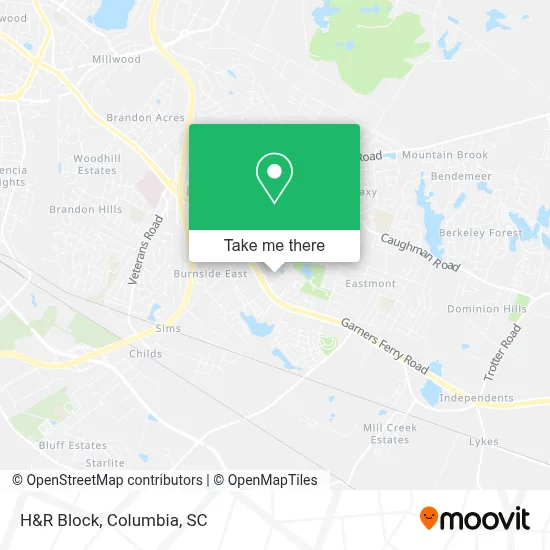 H&R Block map