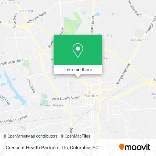 Crescent Health Partners, Llc map