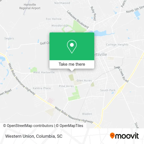 Western Union map