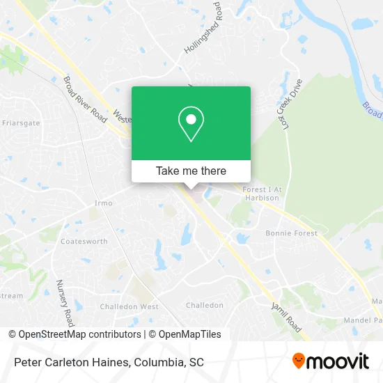 Peter Carleton Haines map