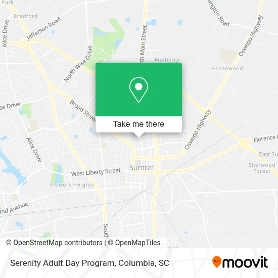 Serenity Adult Day Program map