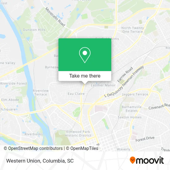 Western Union map