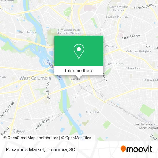 Roxanne's Market map
