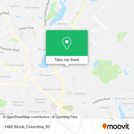 H&R Block map