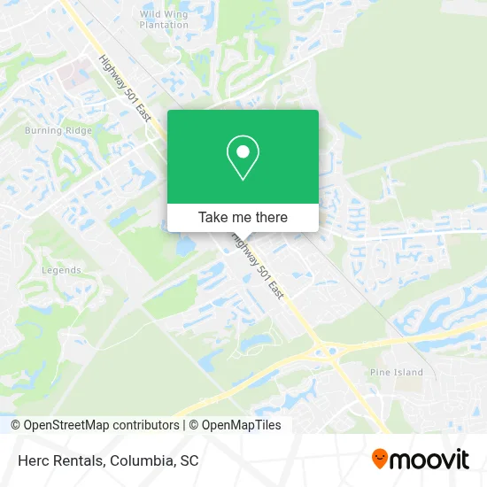 Herc Rentals map