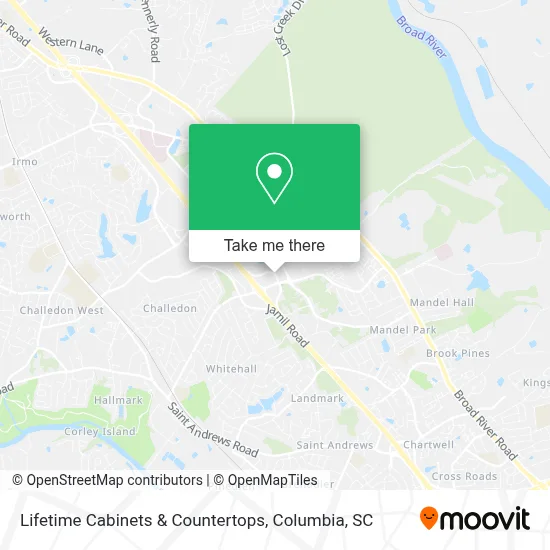 Lifetime Cabinets & Countertops map