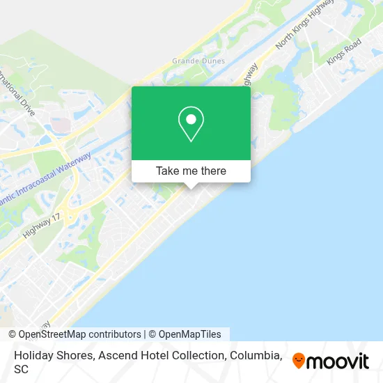 Holiday Shores, Ascend Hotel Collection map