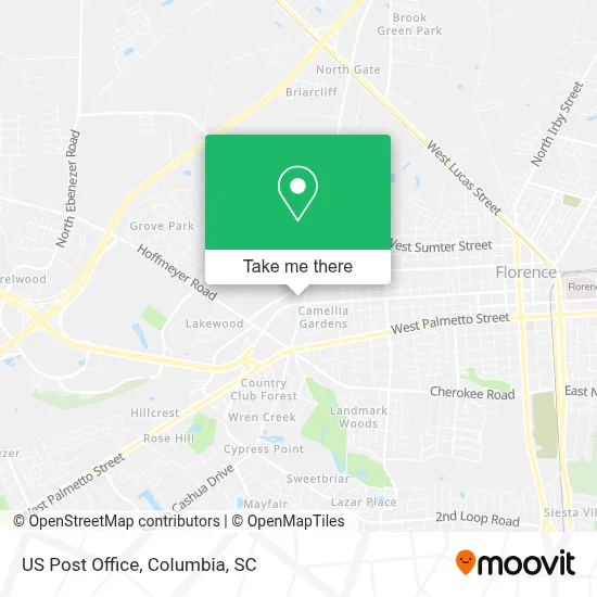 Us Post Office map