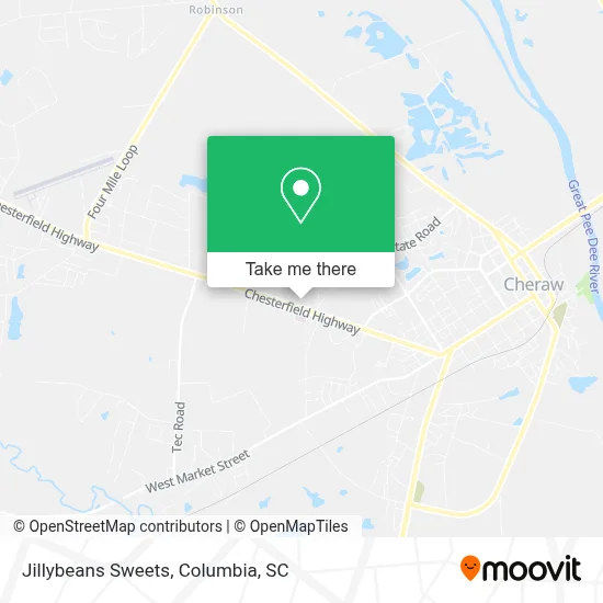 Jillybeans Sweets map