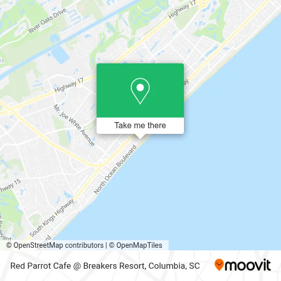 Red Parrot Cafe @ Breakers Resort map